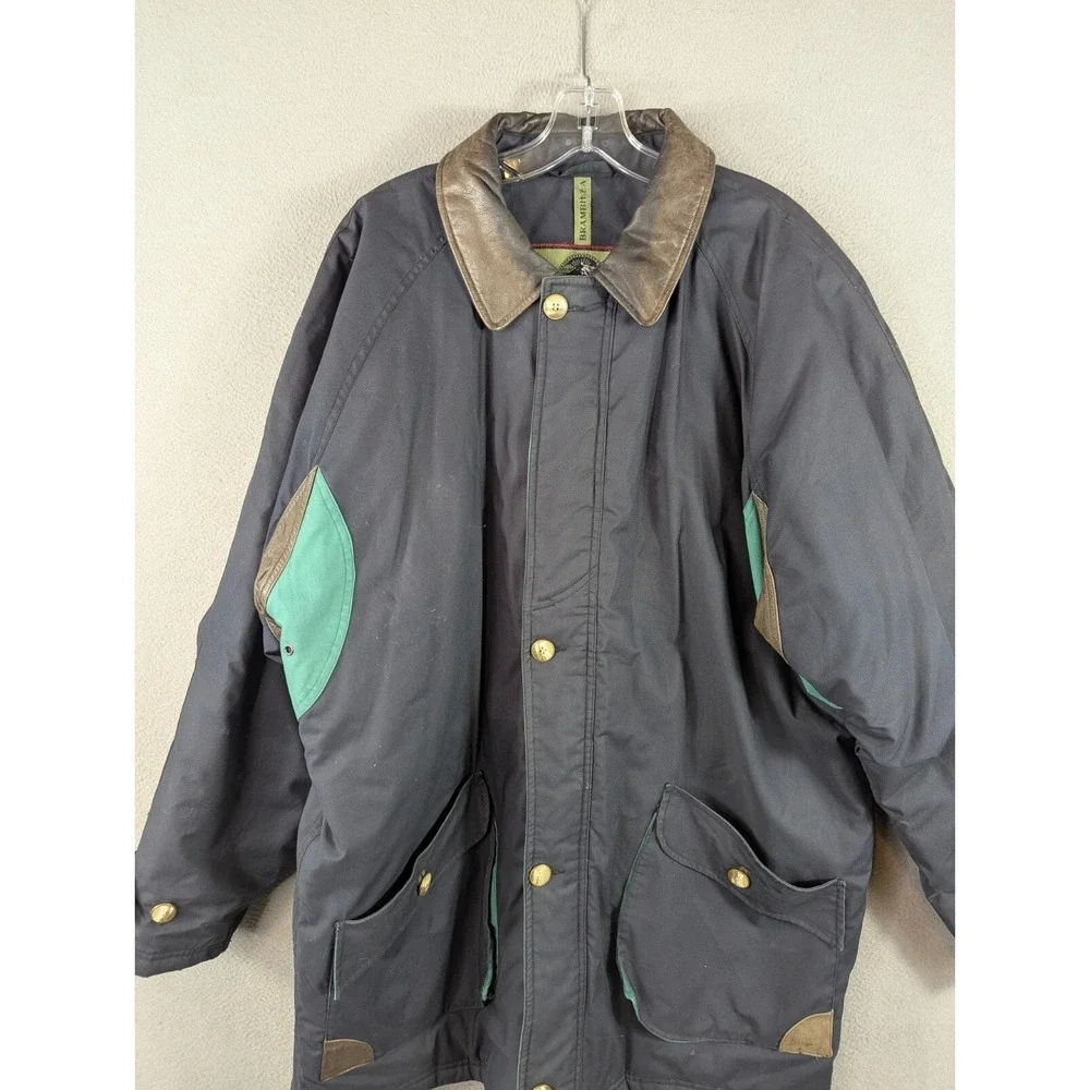 Vtg Brambilla Overcoat Collection Jacket Men's‎ L Full Zip Chore Coat Retro Barn
